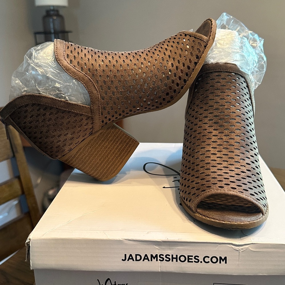 JAdams Taupe Ankle Boots